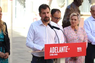 Rueda de prensa PSOE con David Serrada y Luis Tudanca