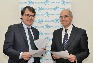 Alfonso Fernández Mañueco y Javier Iglesias