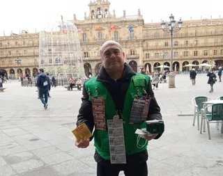 Francisco Sánchez Barreño, vendedor de la ONCE