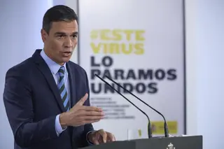 El presidente del Gobierno, Pedro Sánchez