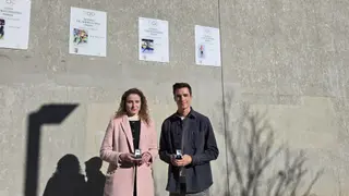 inauguración de las placas a los deportistas olímpicos Mario García Romo y Lorena Martín