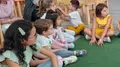 Miryam Rodríguez López visita una de las actividades del programa de ludotecas