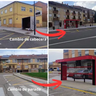 Villares de la Reina reubica dos paradas de autobús metropolitanas | Ayuntamiento de Villares de la Reina