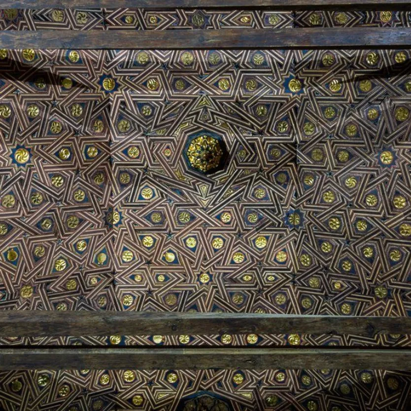 Artesonado iglesia de Santa María del Castillo en Macotera (1)