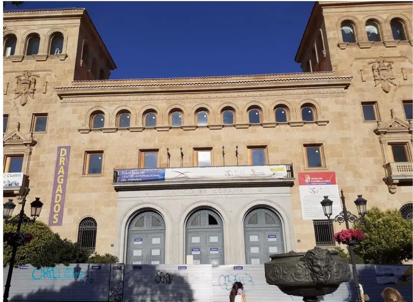 Fachada de la antigua sede del Banco de España