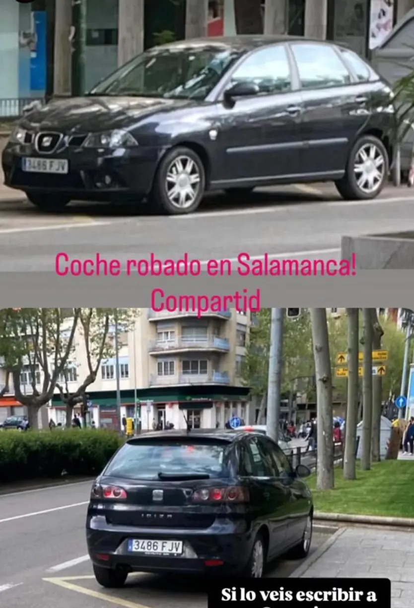 Anuncio Del Coche Negro Robado En Salamanca