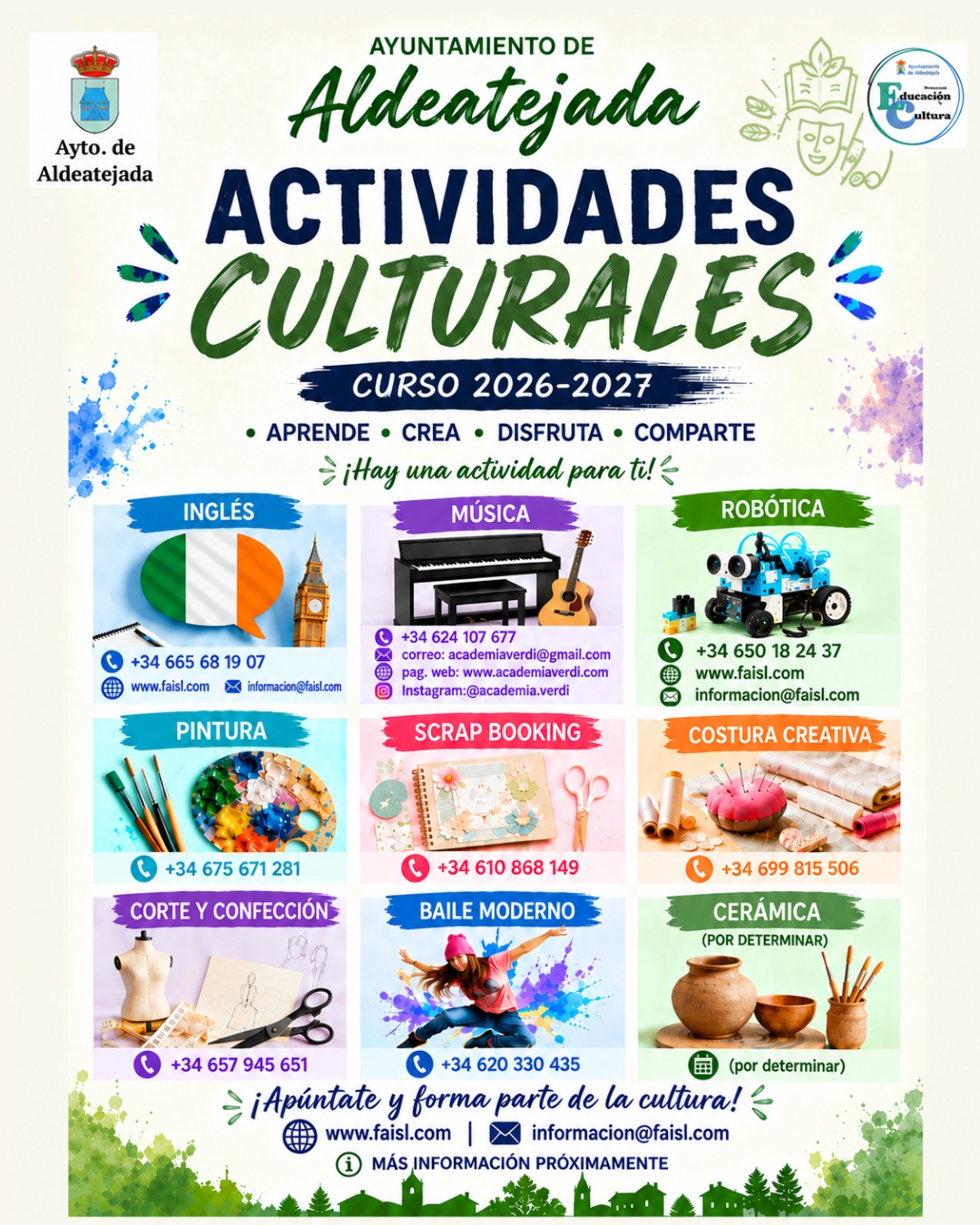 Actividades Culturales Aldeatejada