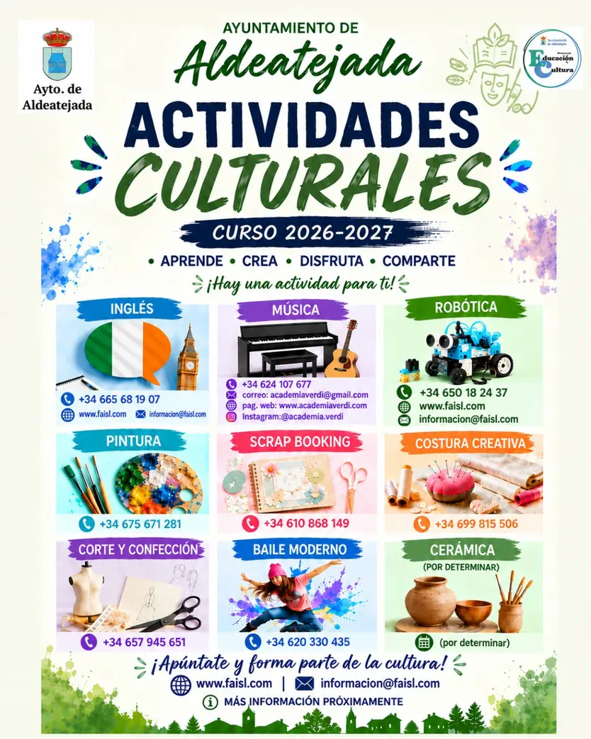 Actividades Culturales Aldeatejada