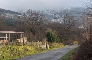 Nieve en Candelario. Foto de archivo