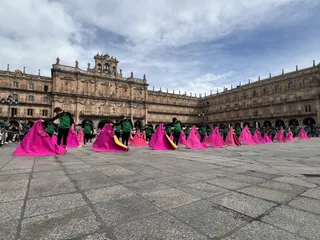 Exhibición de los alumnos de la Escuela de Tauromaquia de Salamanca en la Plaza. Foto: Ayuntamiento de Salamanca