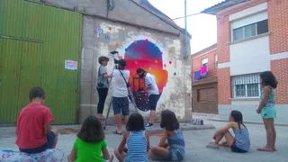Certamen de pintura mural en el medio rural de Rágama.