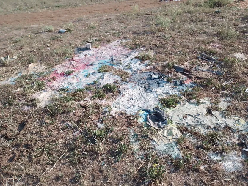 Basura en el camino
