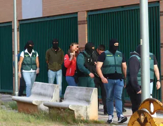 Momento de la detención del hombre en el Zurguén