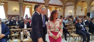 María González Corral, asiste a la clausura de la presentación del estudio Análisis del área de influencia de la plataforma logística intermodal de Salamanca.
