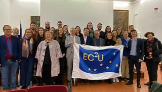 Representantes de la alianza EC2U. Foto USAL