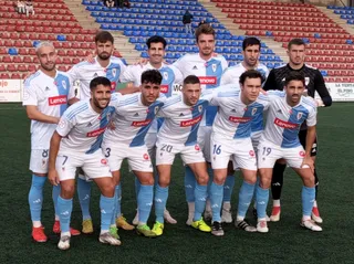 Once inicial del Compostela ante el Langreo | FOTO SD COMPOSTELA