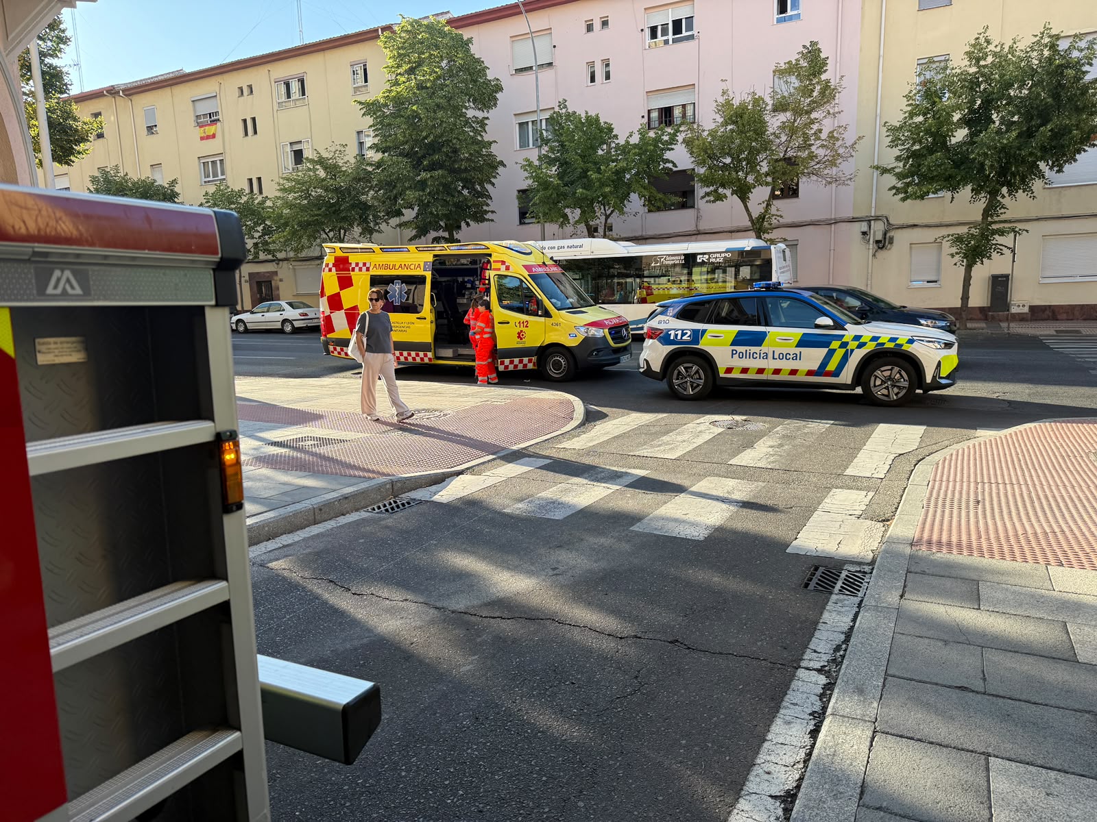 Intervenci&oacute;n de los Bomberos en la calle Zu&ntilde;iga