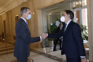 El Rey recibe a los miembros de la Asamblea del Grupo de Ciudades Patrimonio de la Humanidad © Casa de S.M. el Rey