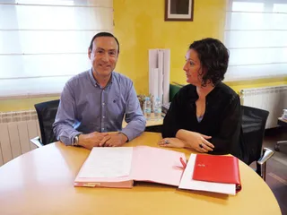 Alcalde y concejala de Educación