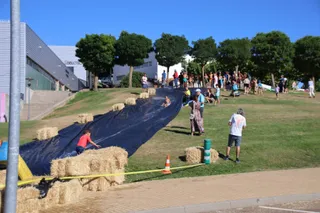 Villamayor, tobogán acuático
