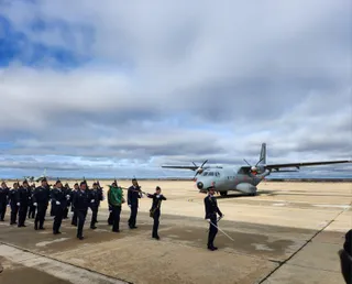 La Base Aérea de Matacán rinde honores a la Virgen de Loreto, patrona del Ejército del Aire. Foto @PSOESalamanca