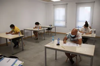 Participantes en el examen de Cambridge en Castellanos de Moriscos