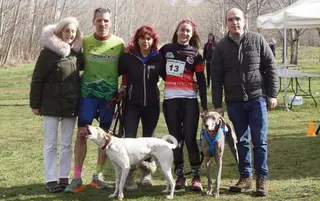 Ganadores del IV Canicross Alba de Tormes FOTO JUANES