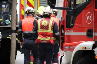 Bomberos en Rector Lucena. Foto de archivo