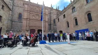 izado de bandera con motivo del Día de Europa