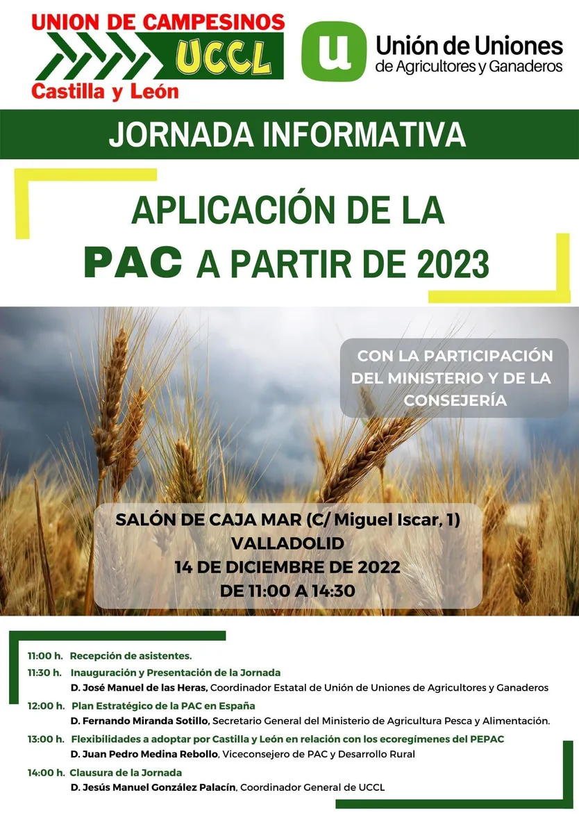 Cartel Jornada PAC Valladolid