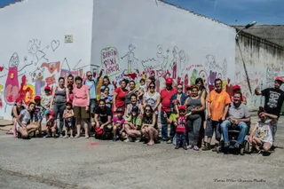Mural en el Arrabal del Puente