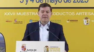 Mañueco en la XXII Feria Internacional del Queso de Hinojosa de Duero