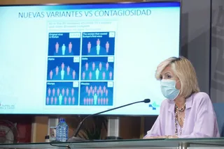 Verónica Casado en la rueda de prensa de este miércoles, 16 de junio | Agencia: ICAL