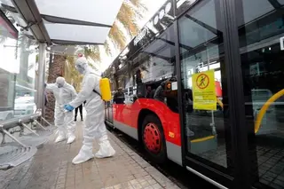 Desinfectar autobus
