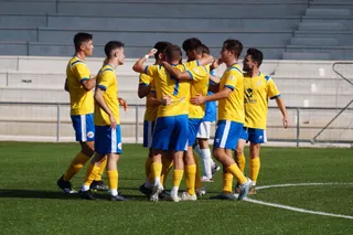 El RS Monterrey celebra un gol en pretemporada / FOTO SALAMANCA24HORAS.COM