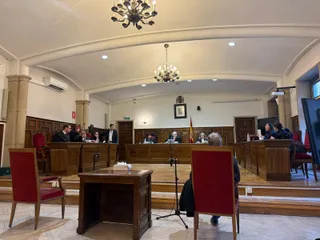 Acusado A.E.M.S en la celebración del juicio por agresión sexual.