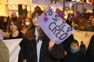 Manifestación contra la violencia de género