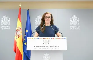 La Ministra De Sanidad, Mónica García Durante Una Rueda De Prensa. Imagen Gustavo Valiente/Europa Press