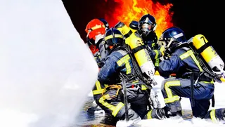 Bomberos. Foto Coordinadora Unitaria de Bomberos Profesionales