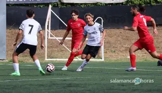 ÓScar Cañedo, durante un Salamanca CF UDS Sur de Liga Nacional | FOTO SALAMANCA24HORAS.COM
