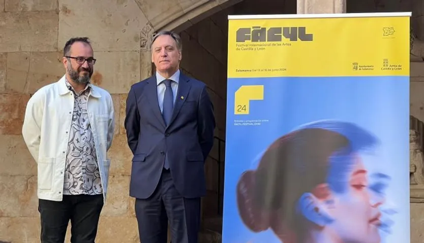 Rodrigo Tamariz y Carlos García Carbayo en la presentación de FACYL 2024