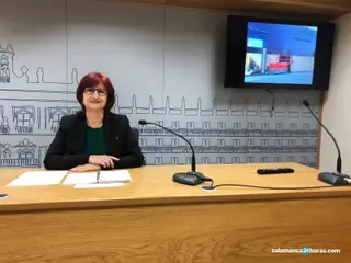 Carmen Díez, concejala del Grupo mixto en el Ayuntamiento de Salamanca. Foto de archivo