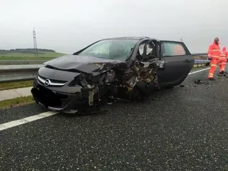 Colisión frontal en la A 67 en Herrera de Pisuerga