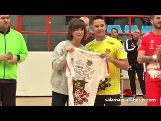 Partido de fútbol sala a favor de Rodrigo en Salamanca