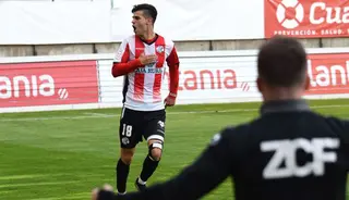 Diego Hernández celebra el gol ante el Talavera | FOTO ZAMORA24HORAS