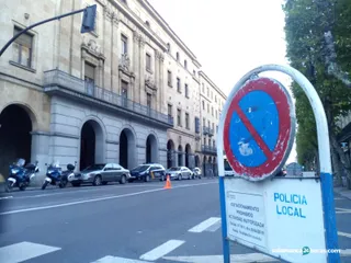 Gran Vía aparcamiento cortes de