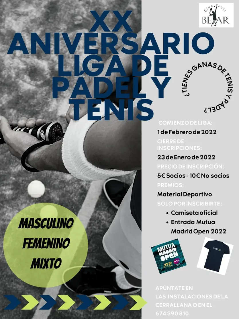 Cartel Liga XX ANIVERSARIO