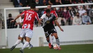 Espina, en el choque ante la SD Logroñés de la ida / FOTO SALAMANCA24HORAS.COM
