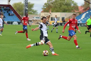 Losada, ante el Tarazona | FOTO ANDREA MATEOS