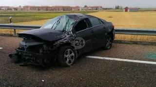 Accidente en Castellanos de Moriscos